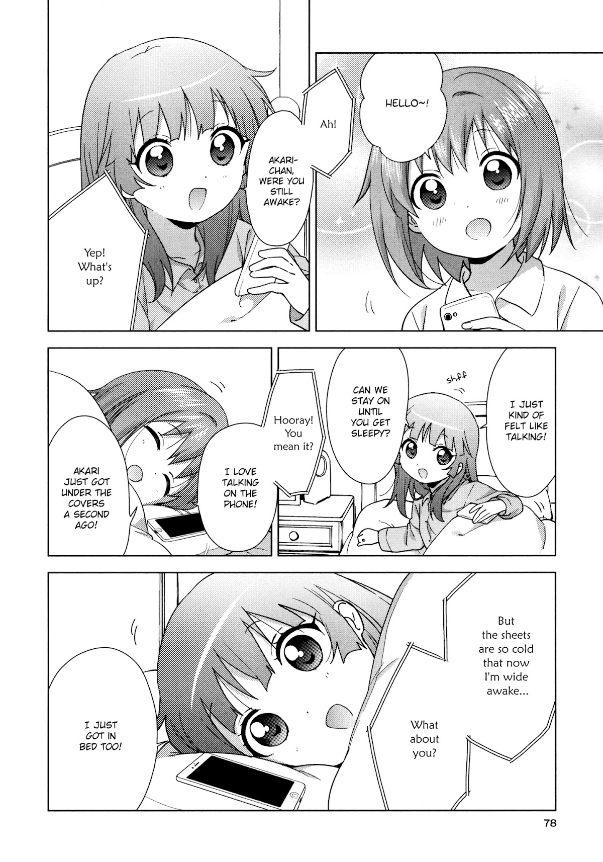 Yuru Yuri Chapter 134 page 4 - Chapter 134: Are You Asleep?