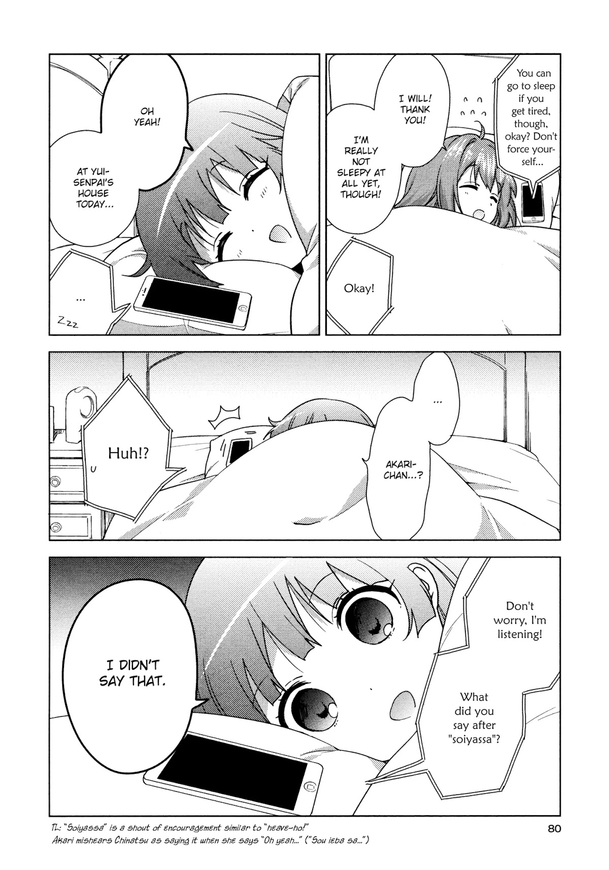 Yuru Yuri Chapter 134 page 6 - Chapter 134: Are You Asleep?