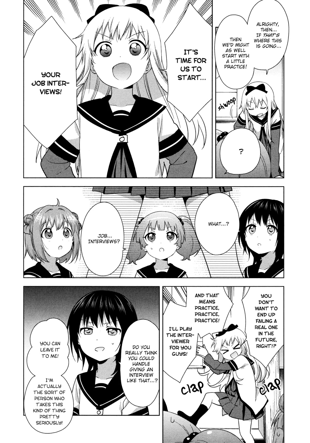 Yuru Yuri Chapter 135 page 4 - Chapter 135: It's an "At Home" Kind of Workplace ♪