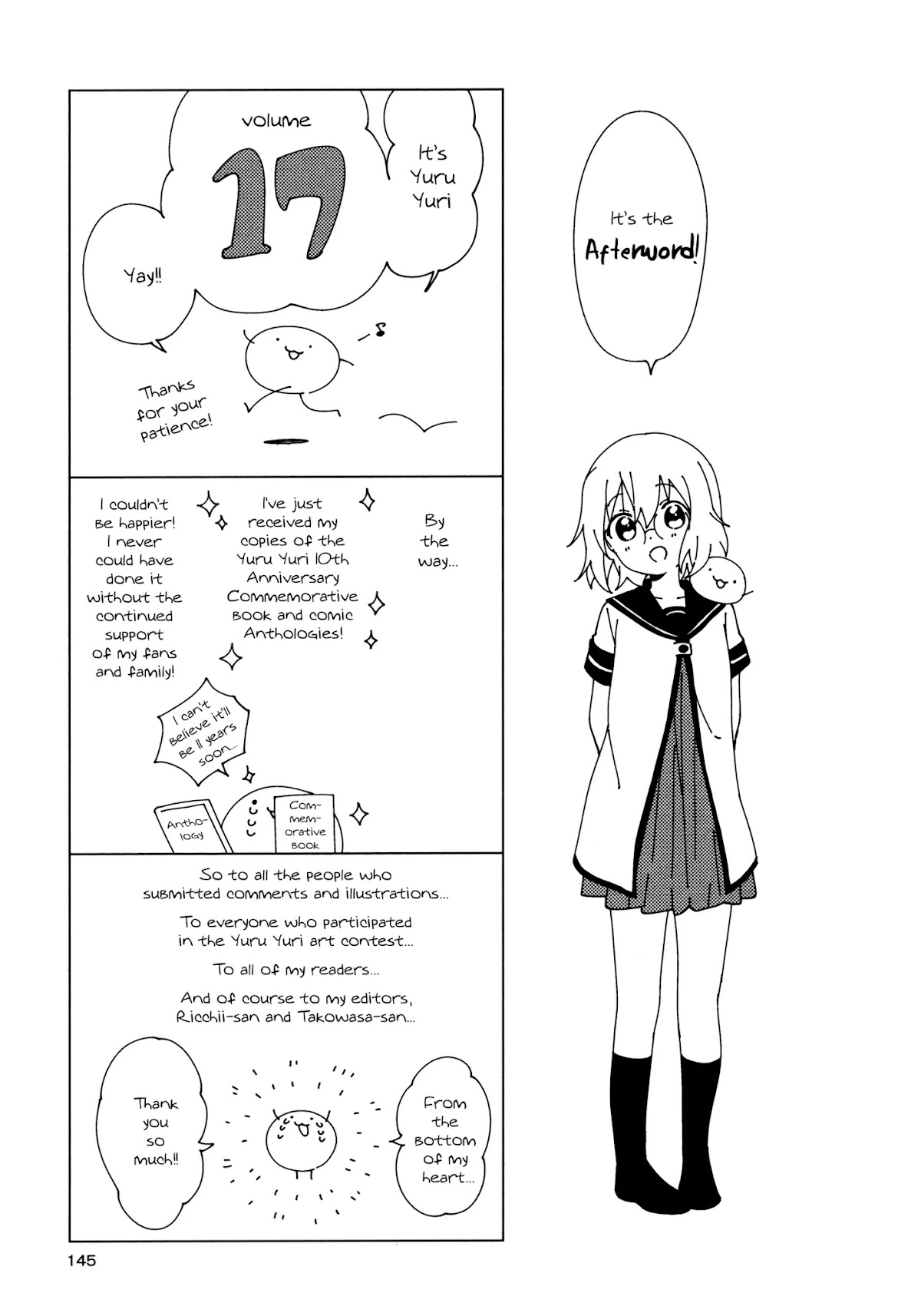 Yuru Yuri Chapter 138.8 page 5 - Chapter 138.8: Volume 17 Extras