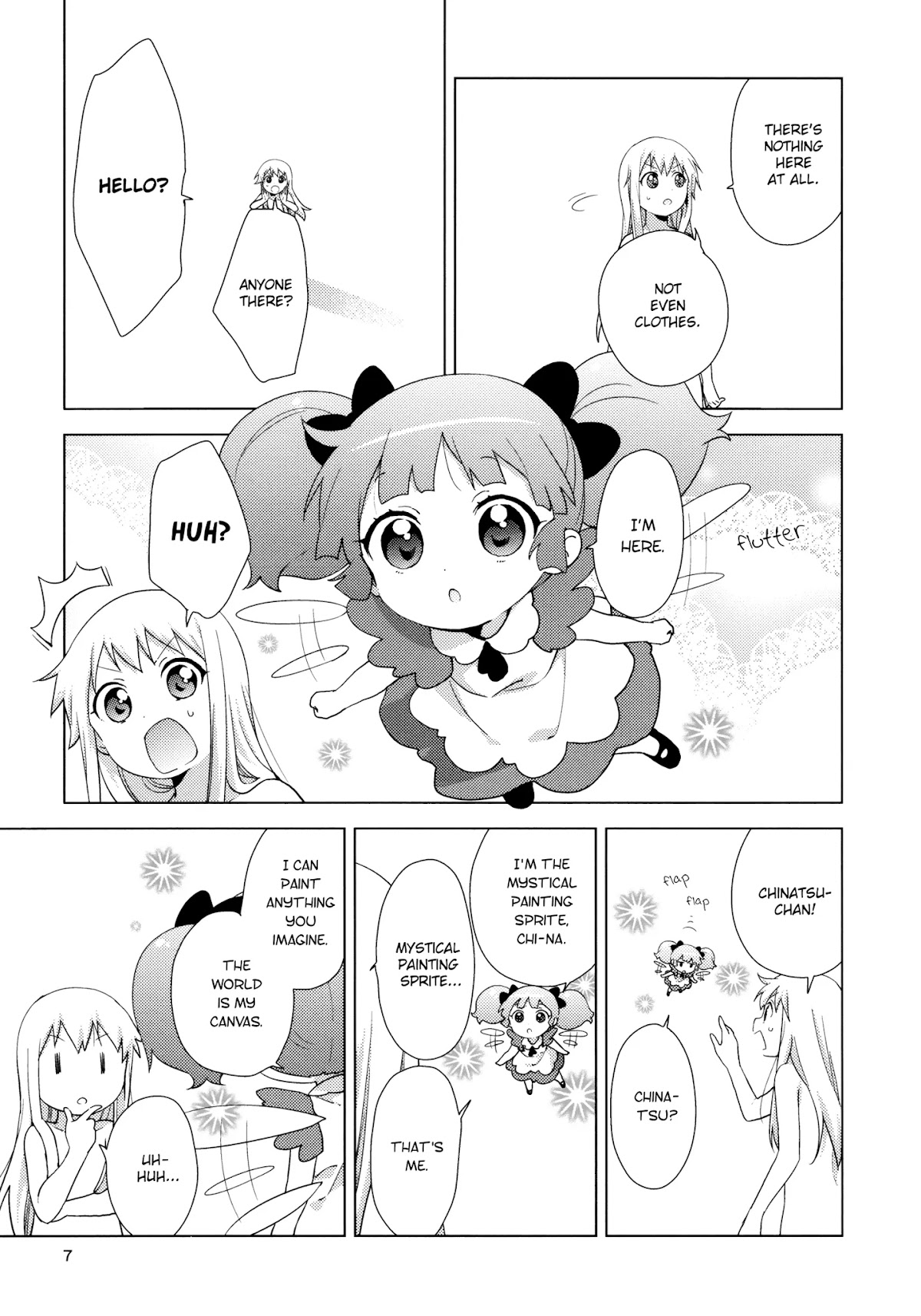 Yuru Yuri Chapter 139 page 3 - Chapter 139: Chi-na, the Mystical Painting Sprite