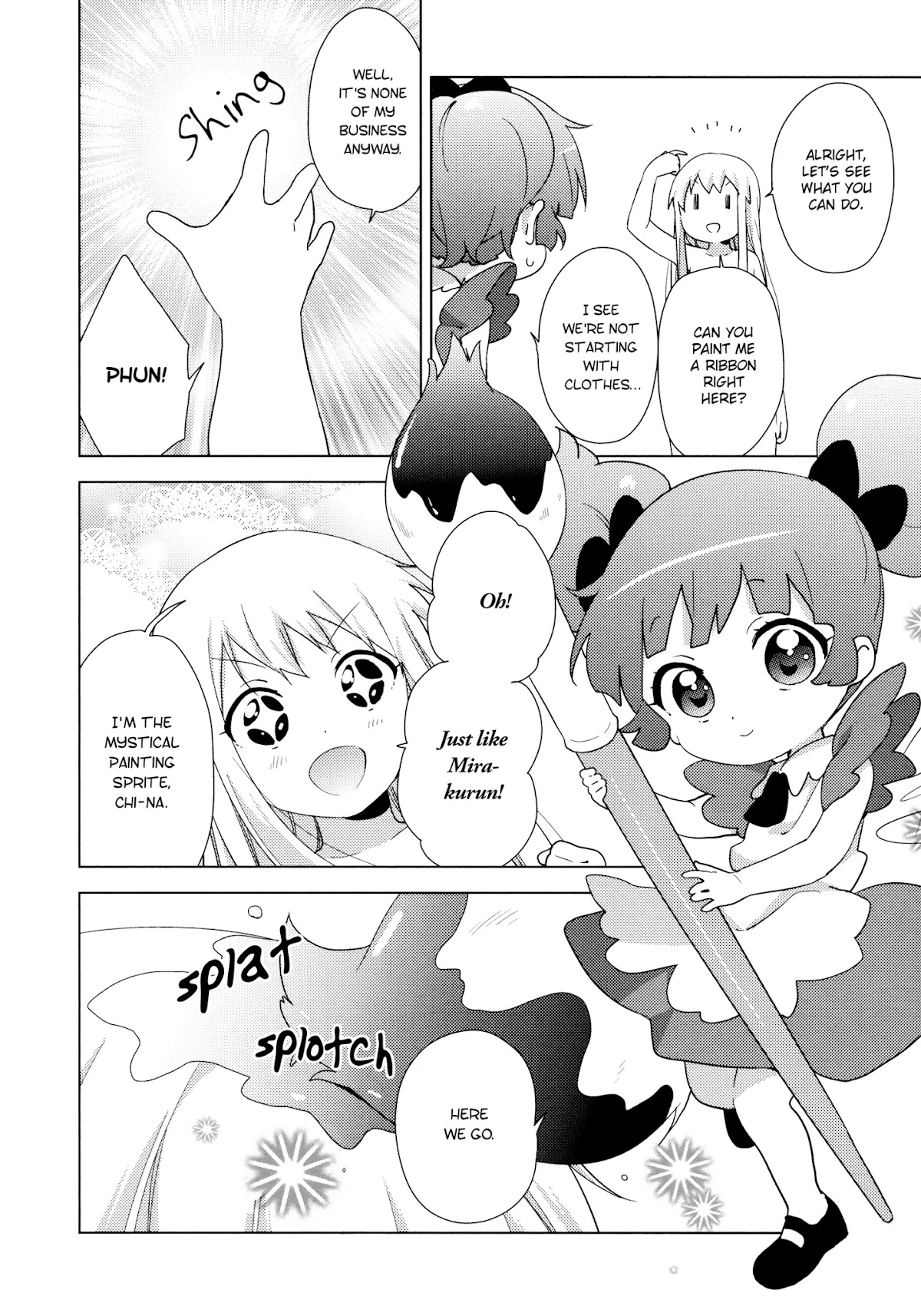Yuru Yuri Chapter 139 page 4 - Chapter 139: Chi-na, the Mystical Painting Sprite