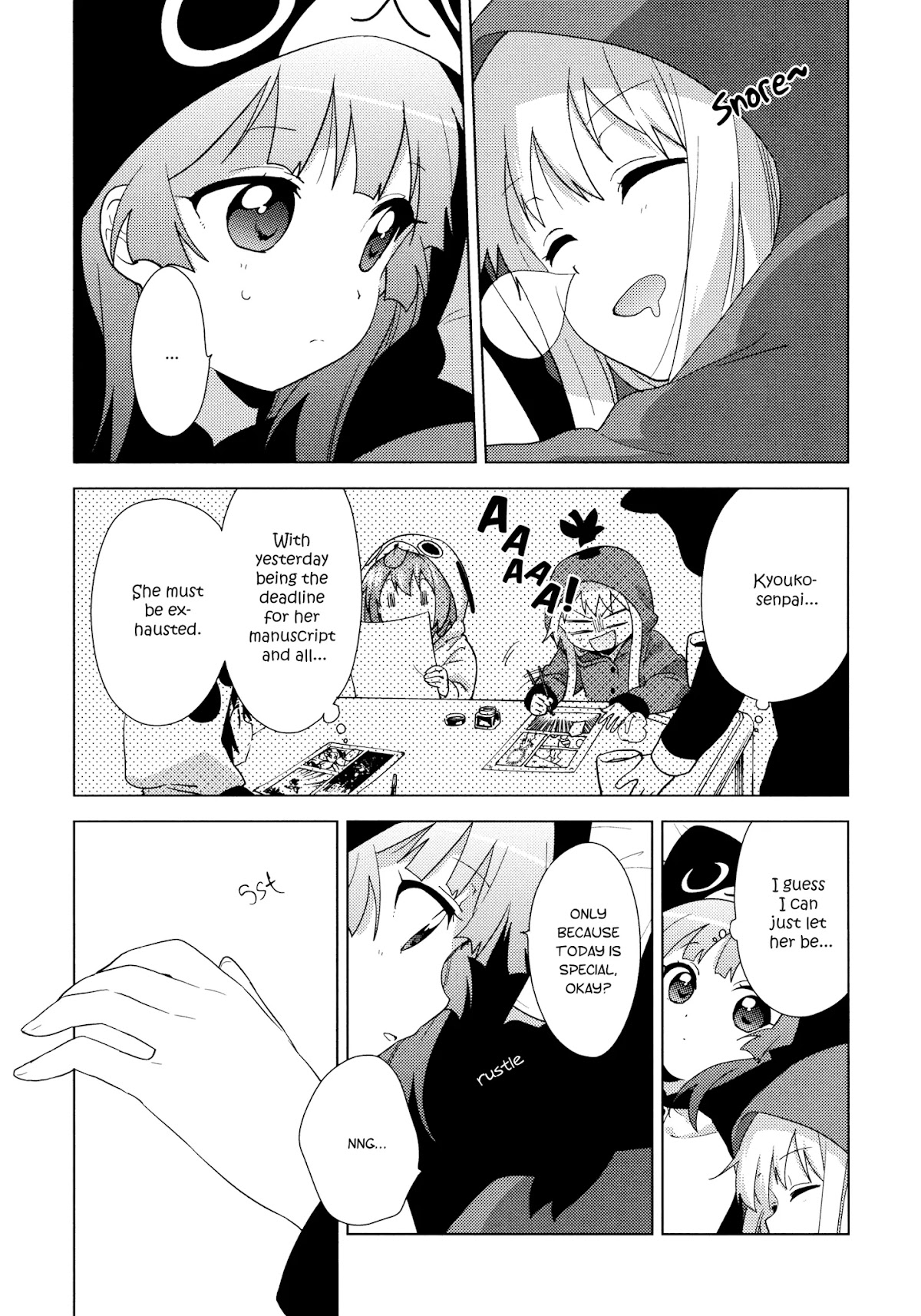 Yuru Yuri Chapter 140 page 5 - Chapter 140: Something is Stirring Beneath the Sheets ♪