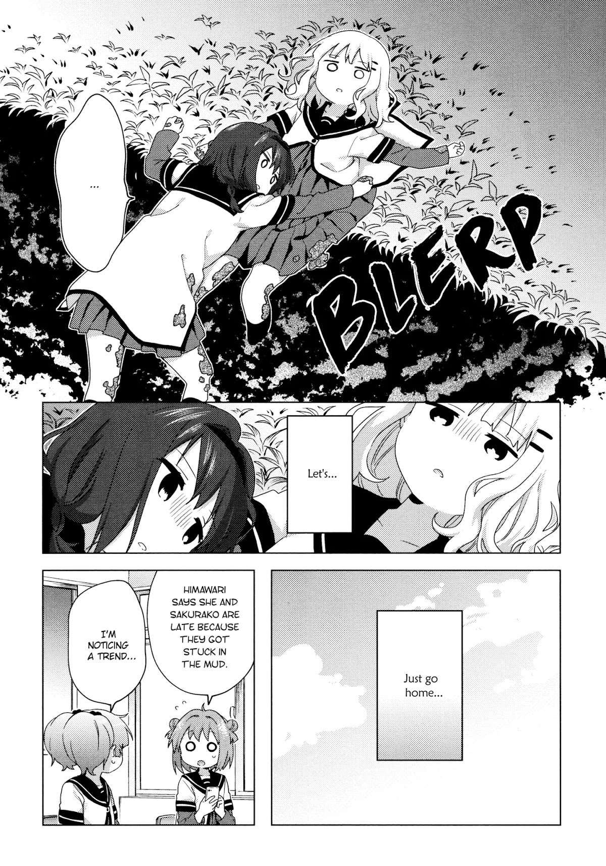 Yuru Yuri Chapter 145 page 12 - Chapter 145: It's Too Late, I'm Leaving You Behind!!