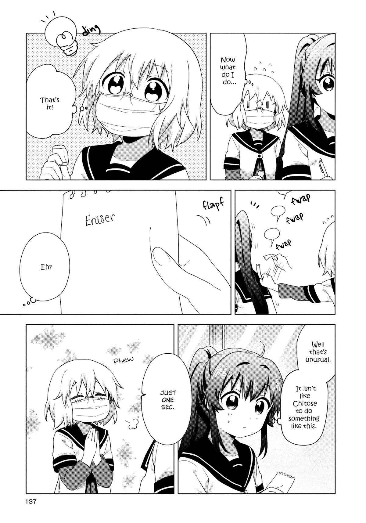 Yuru Yuri Chapter 148 page 7 - Chapter 148: Eraser!!!!!!!!!!