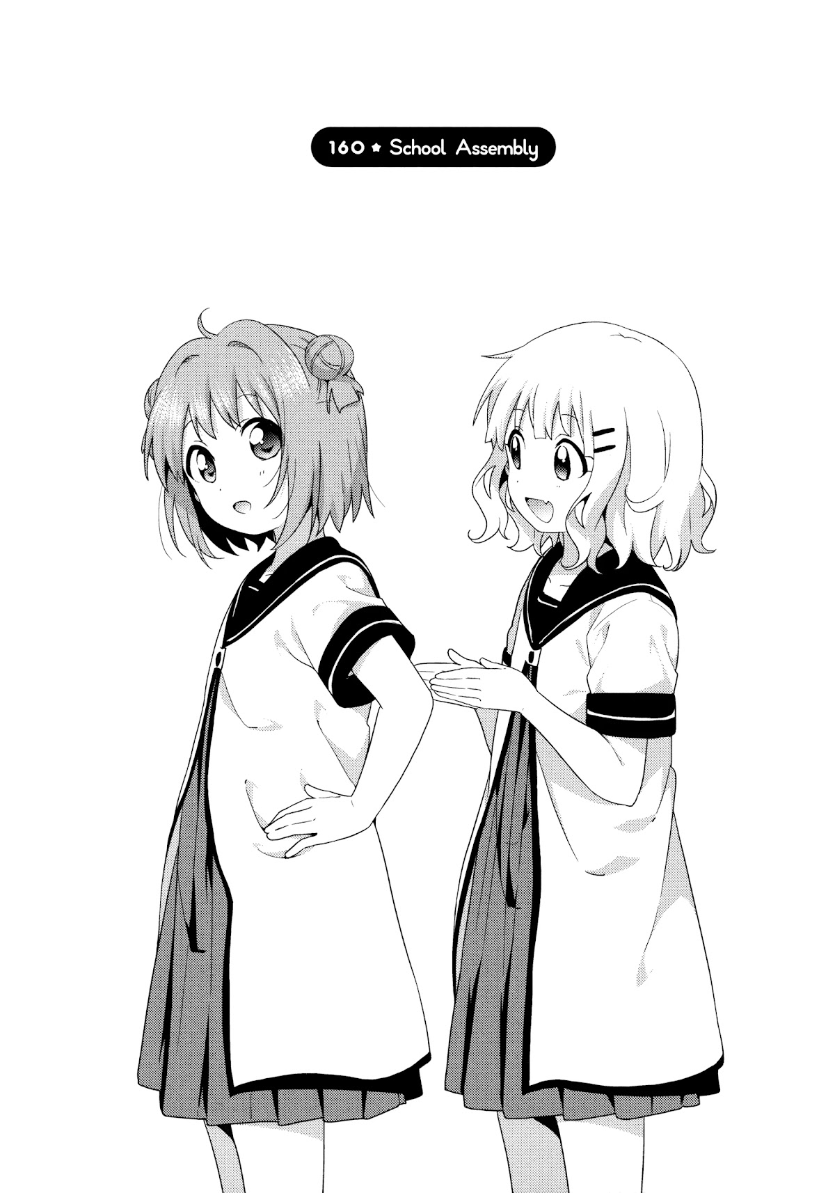 Yuru Yuri Chapter 160 page 1 - Chapter 160: School Assembly