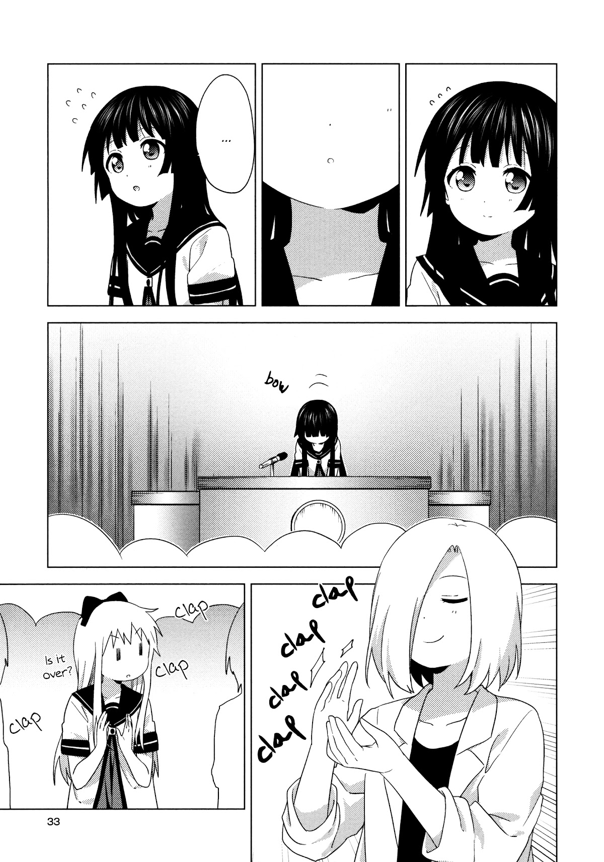 Yuru Yuri Chapter 160 page 11 - Chapter 160: School Assembly