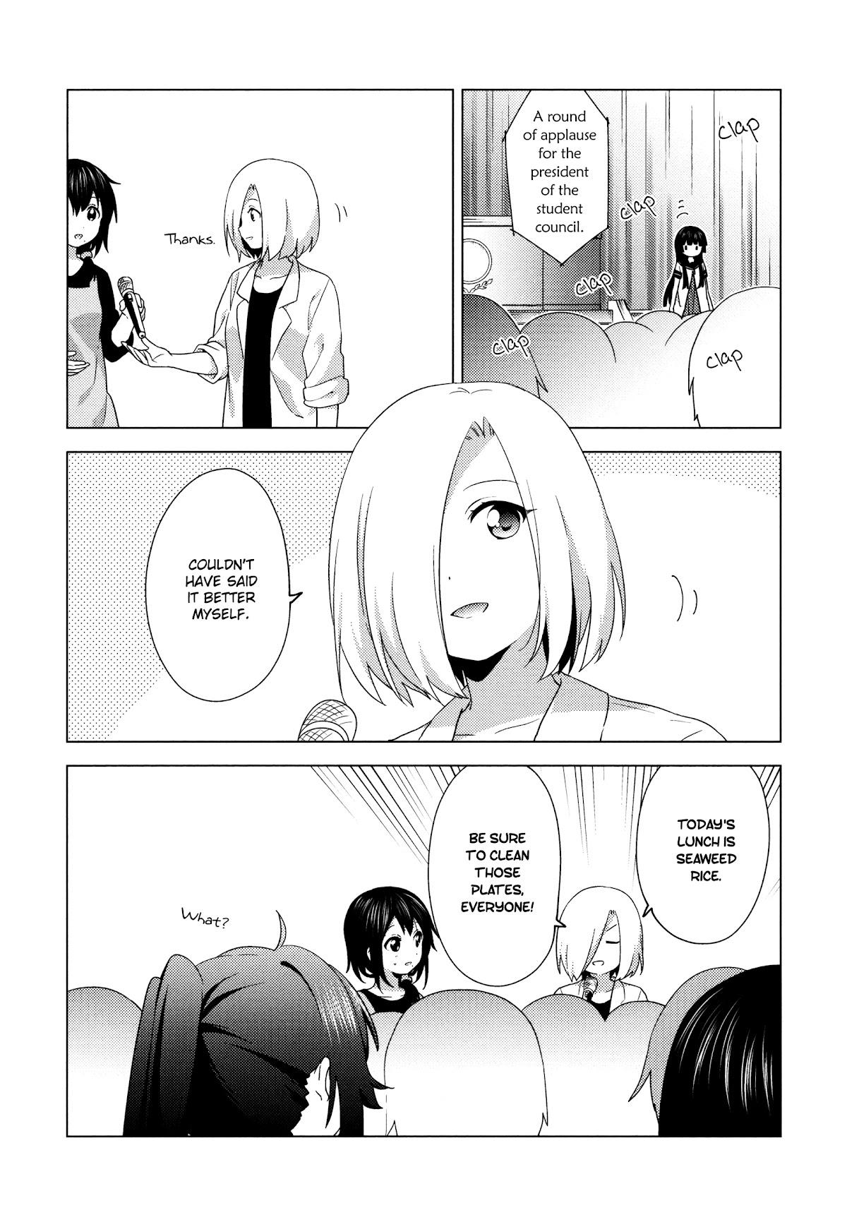 Yuru Yuri Chapter 160 page 12 - Chapter 160: School Assembly