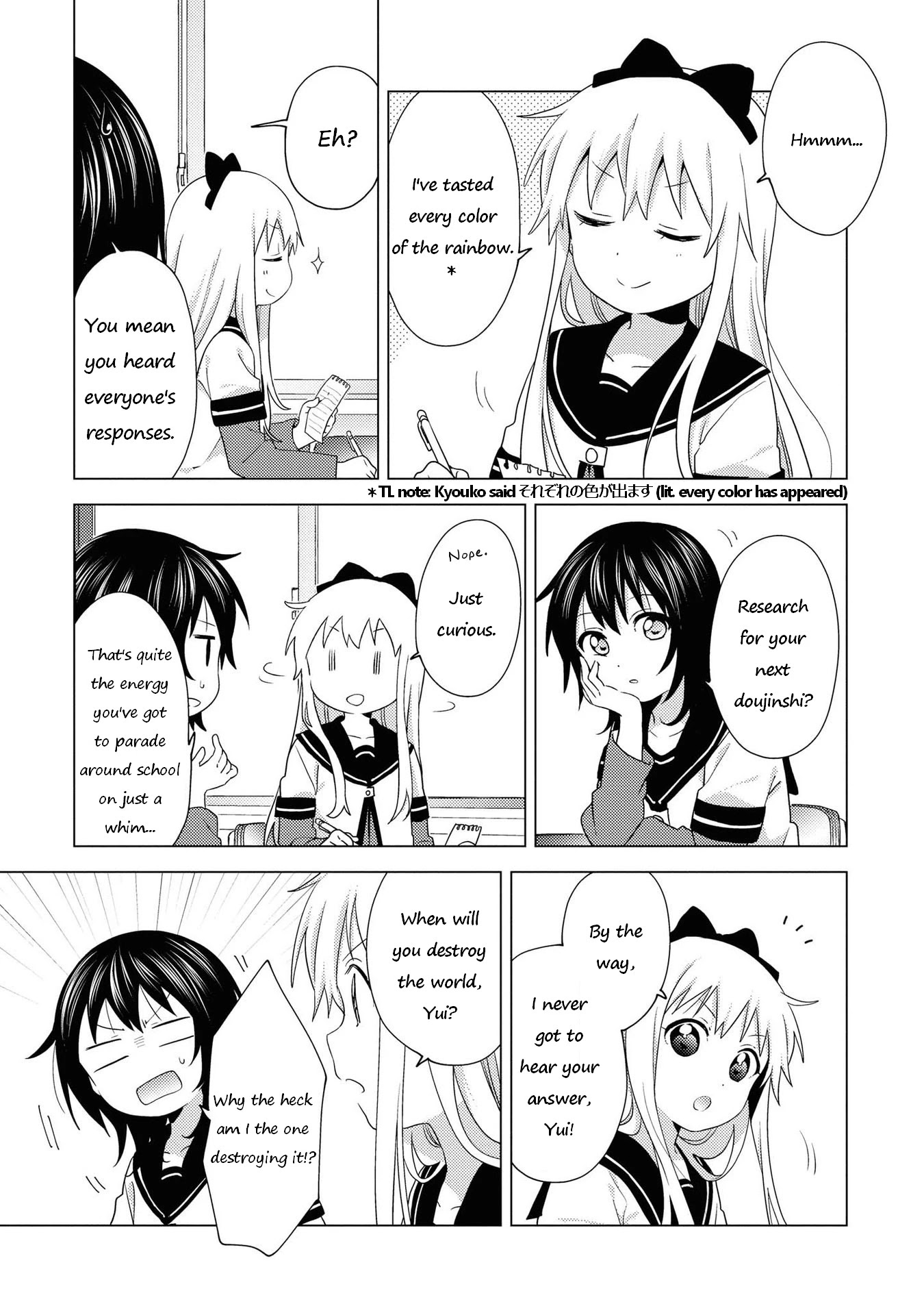 Yuru Yuri Chapter 167 page 11 - Chapter 167: This Is The Last Day On Earth After All
