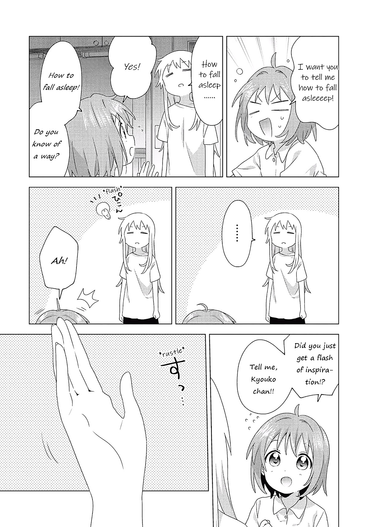 Yuru Yuri Chapter 175 page 9 - Chapter 175: How To Become Sleepy