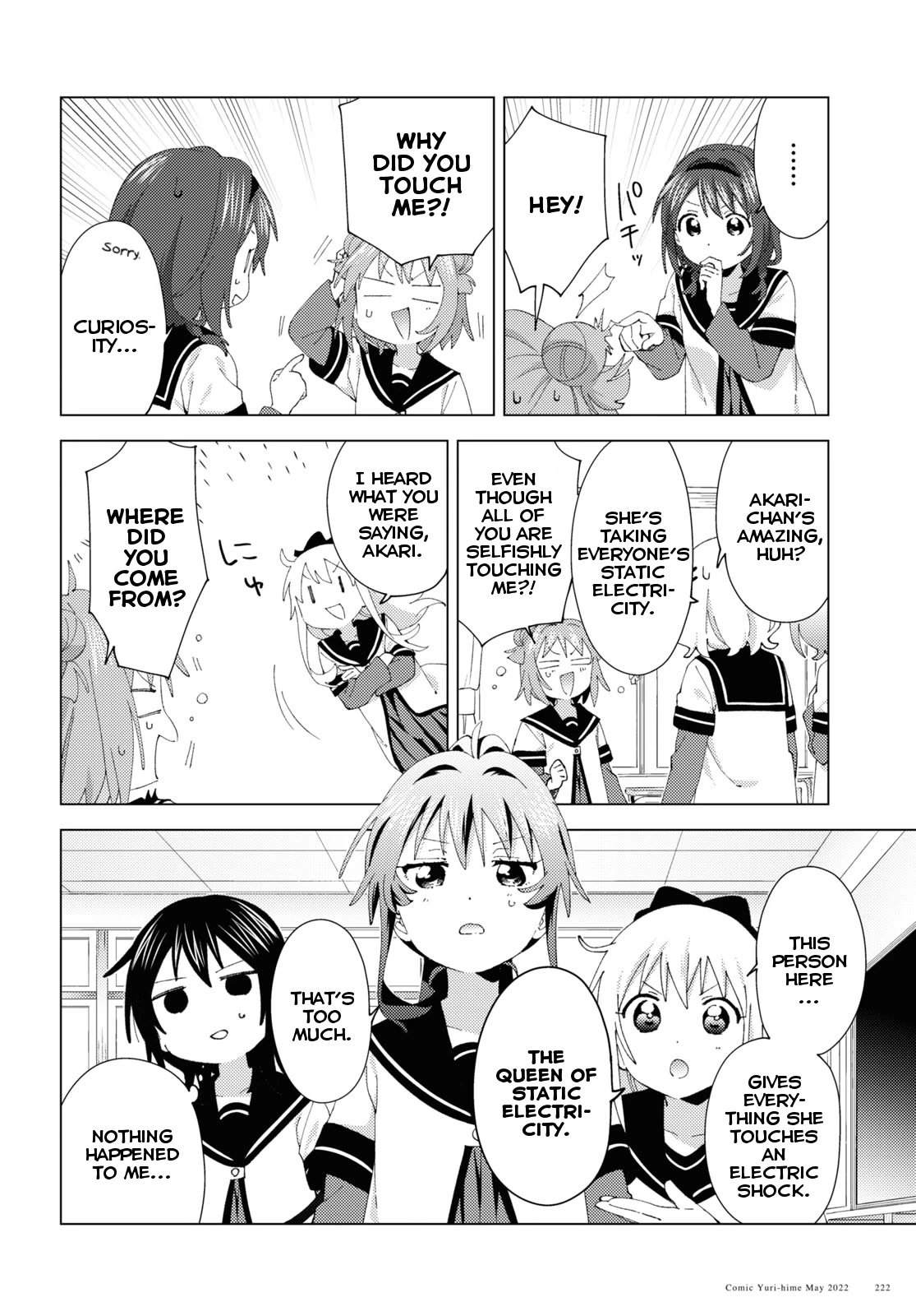 Yuru Yuri Chapter 184 page 10 - Chapter 184: Static Electricity
