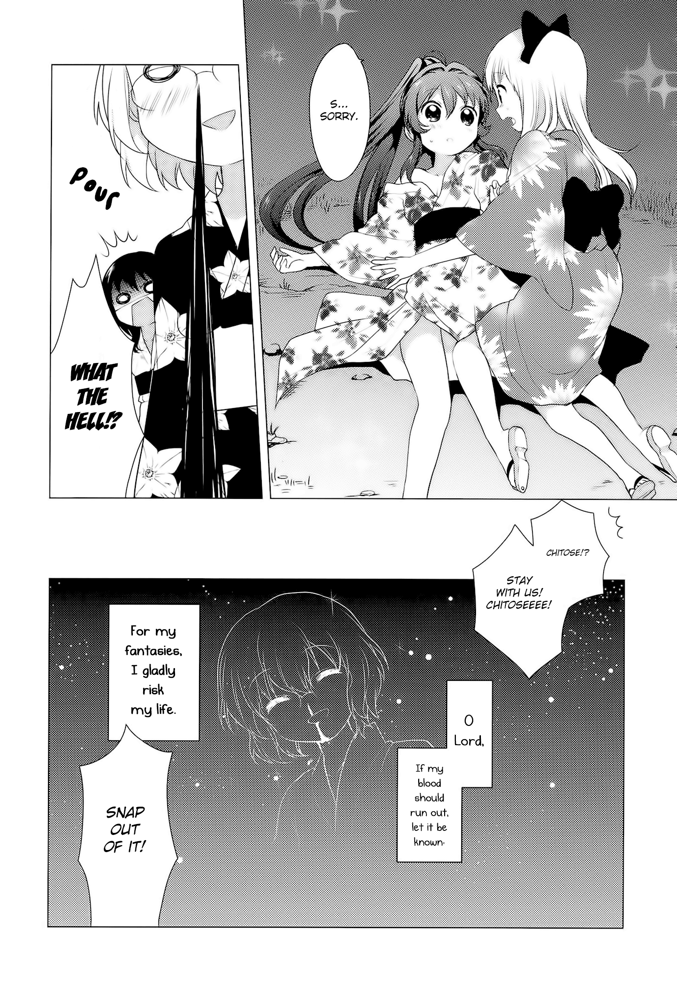 Yuru Yuri Chapter 19 page 12 - Chapter 19: Serious Blood Loss:The (Small Scale) Fireworks Party