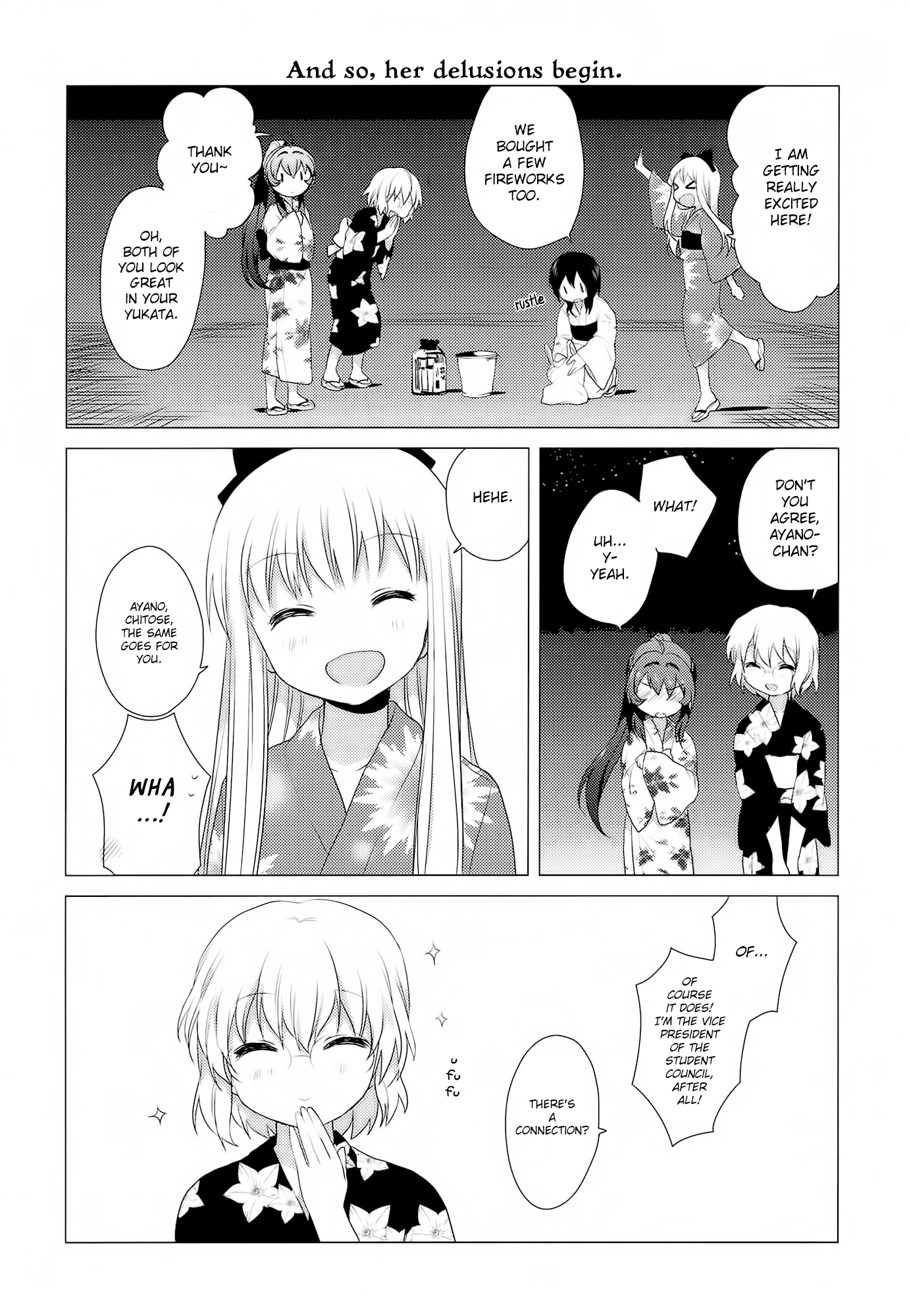 Yuru Yuri Chapter 19 page 4 - Chapter 19: Serious Blood Loss:The (Small Scale) Fireworks Party