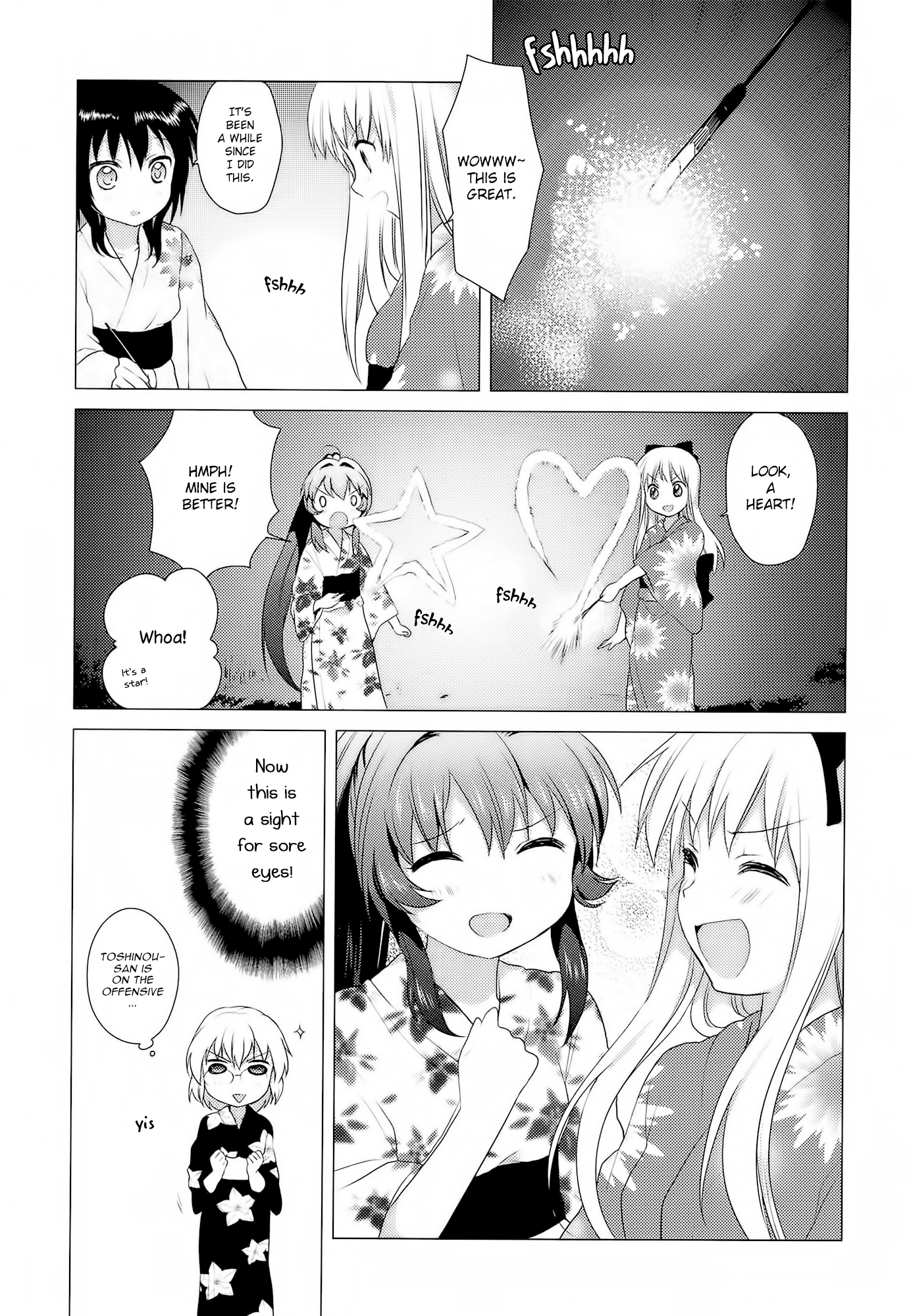 Yuru Yuri Chapter 19 page 5 - Chapter 19: Serious Blood Loss:The (Small Scale) Fireworks Party
