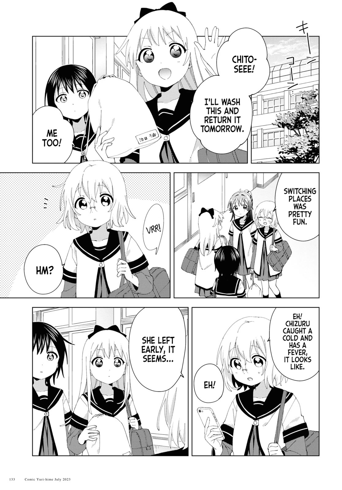 Yuru Yuri Chapter 198 page 11 - Chapter 198: Glasses and Ribbon and Gym Clothes