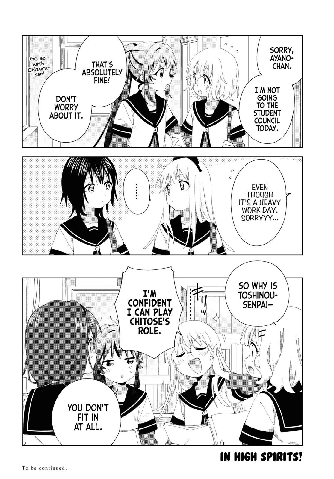 Yuru Yuri Chapter 198 page 12 - Chapter 198: Glasses and Ribbon and Gym Clothes