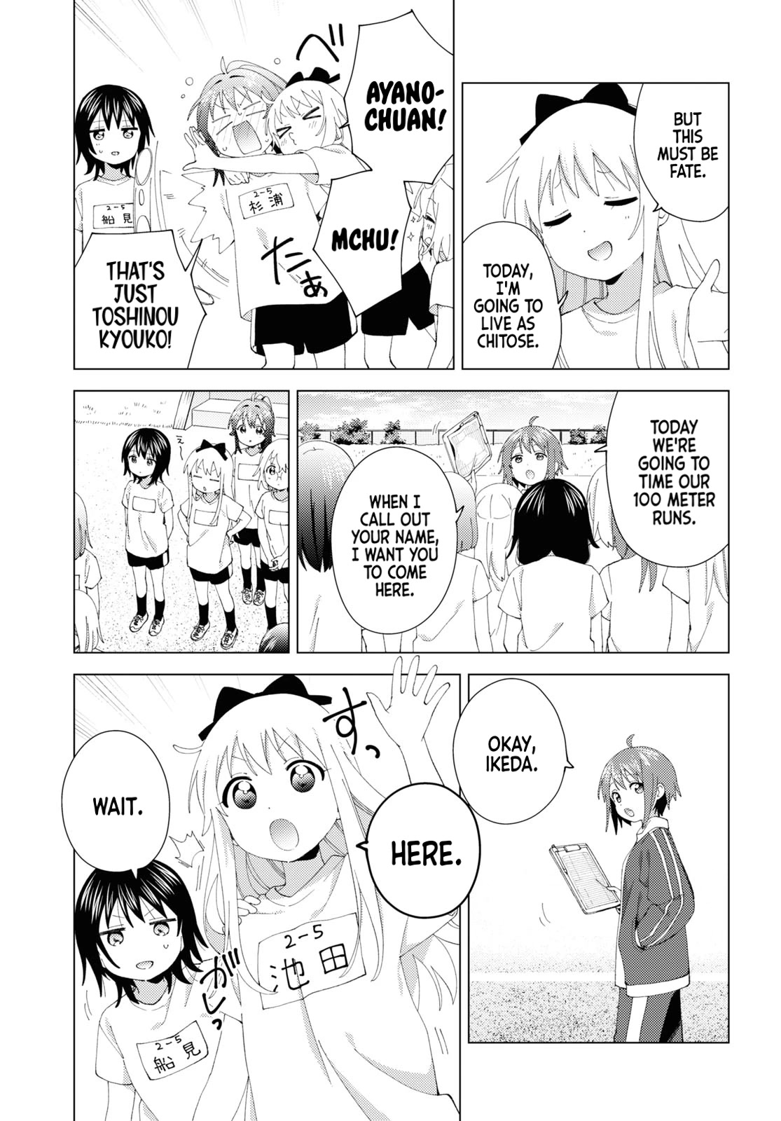 Yuru Yuri Chapter 198 page 3 - Chapter 198: Glasses and Ribbon and Gym Clothes