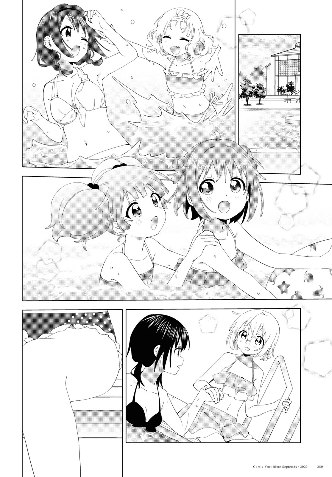 Yuru Yuri Chapter 200 page 2 - Chapter 200: At the Poolside Without Getting In the Water