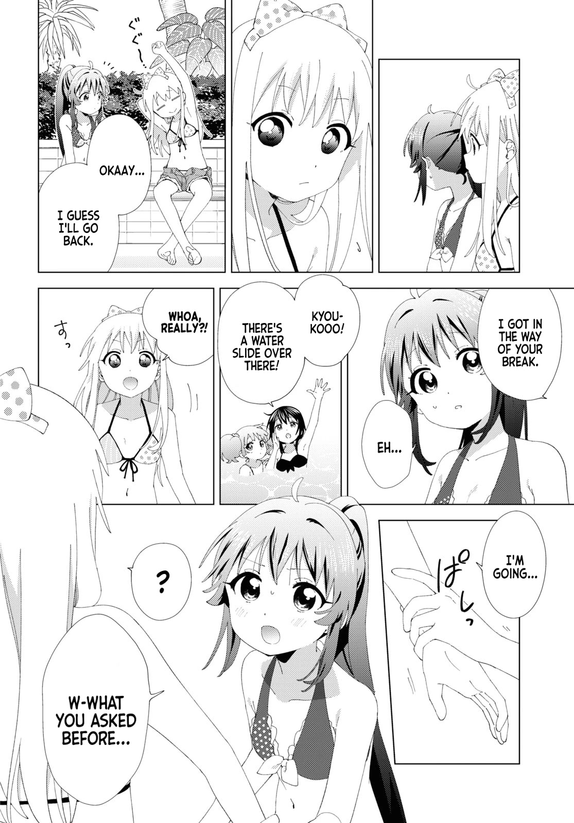 Yuru Yuri Chapter 200 page 6 - Chapter 200: At the Poolside Without Getting In the Water