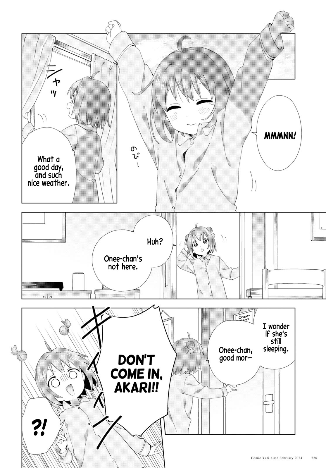 Yuru Yuri Chapter 205 page 2 - Chapter 205: Sick Onee-chan