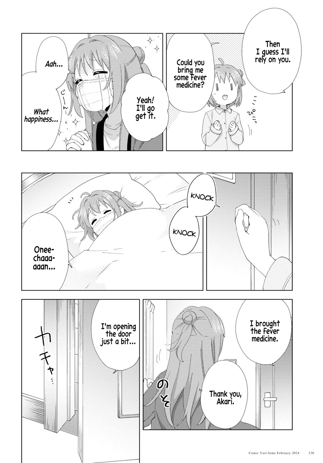Yuru Yuri Chapter 205 page 6 - Chapter 205: Sick Onee-chan