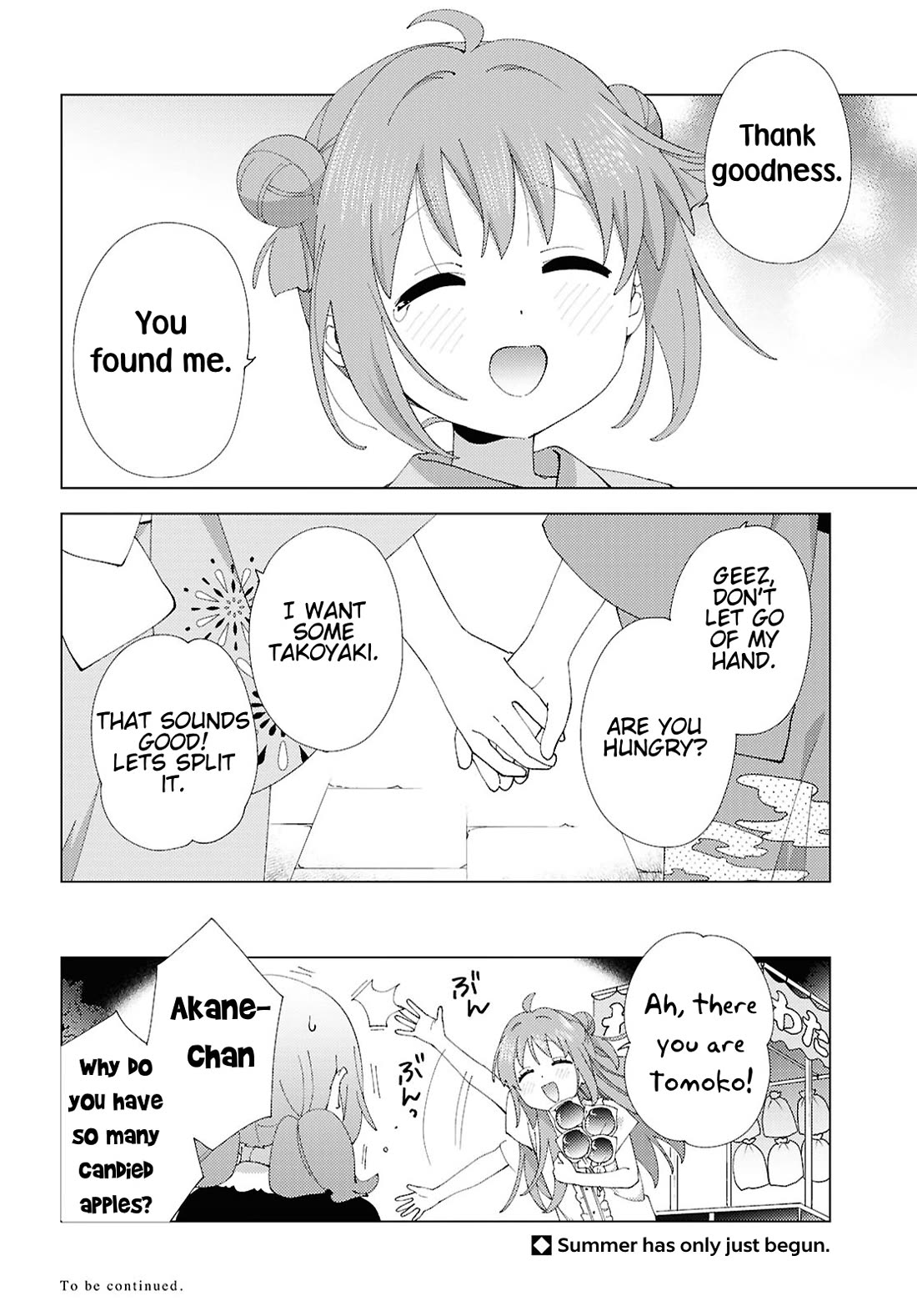 Yuru Yuri Chapter 212 page 12 - Chapter 212: Chinatsu and Summer - Akari and Festival