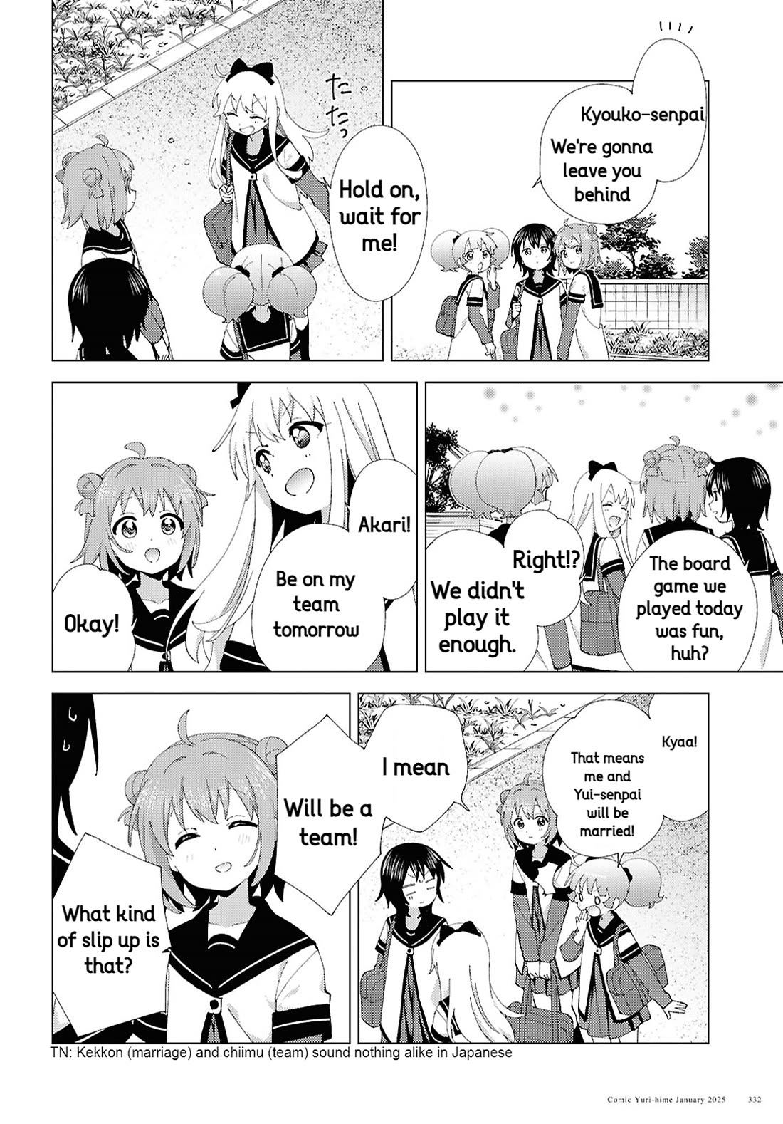 Yuru Yuri Chapter 216 page 10 - Chapter 216: A path that's just a little bit lonely
