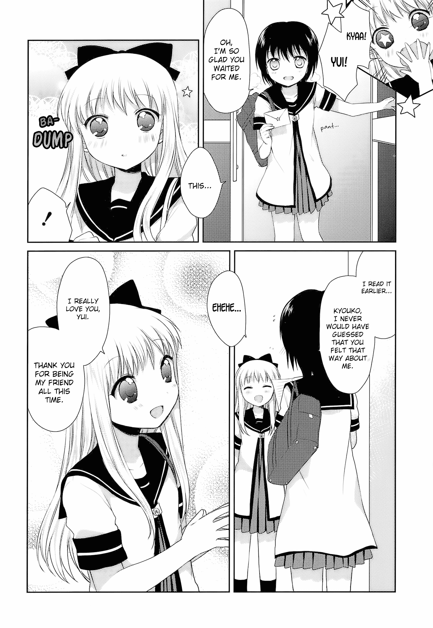 Yuru Yuri Chapter 22.1 page 4 - Chapter 22.1: Bonus Track 3 - Hearts Melting Together