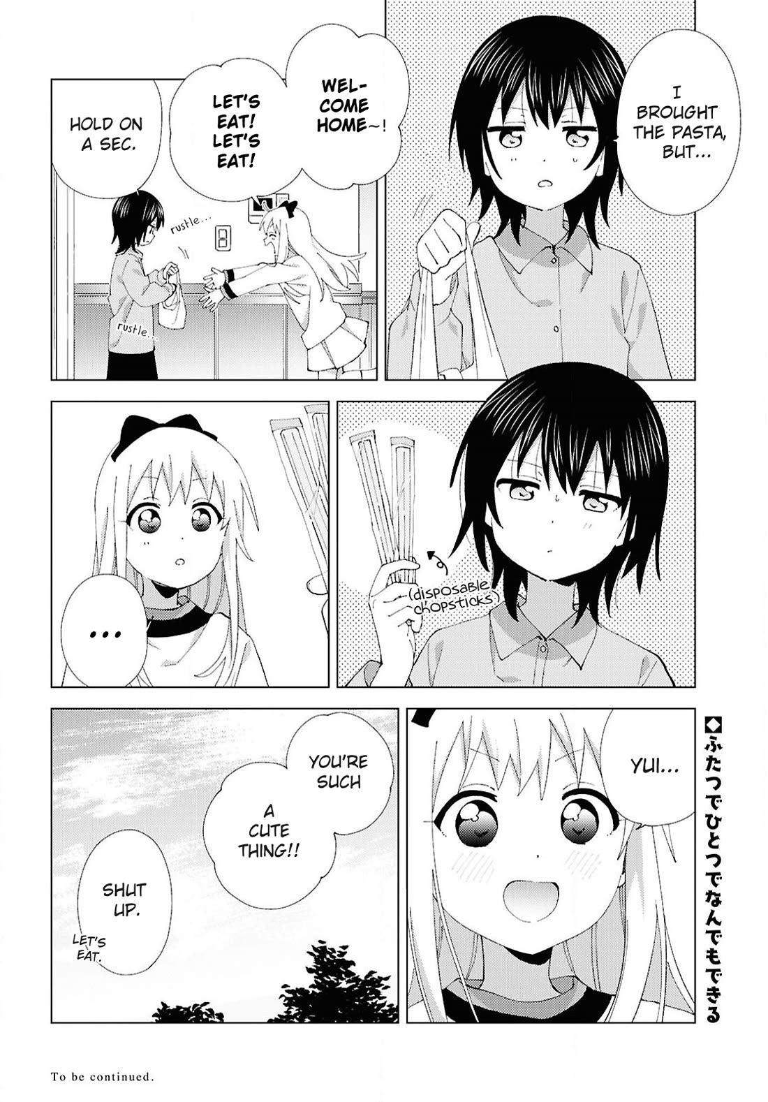 Yuru Yuri Chapter 222 page 12 - Chapter 222: An Argument, Pasta, and Chopsticks