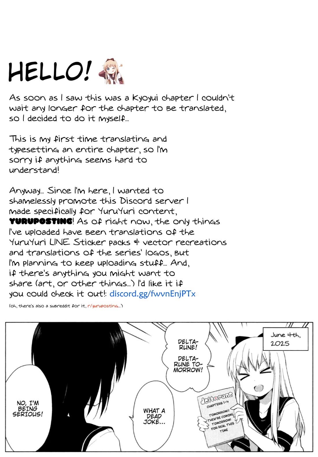 Yuru Yuri Chapter 222 page 13 - Chapter 222: An Argument, Pasta, and Chopsticks