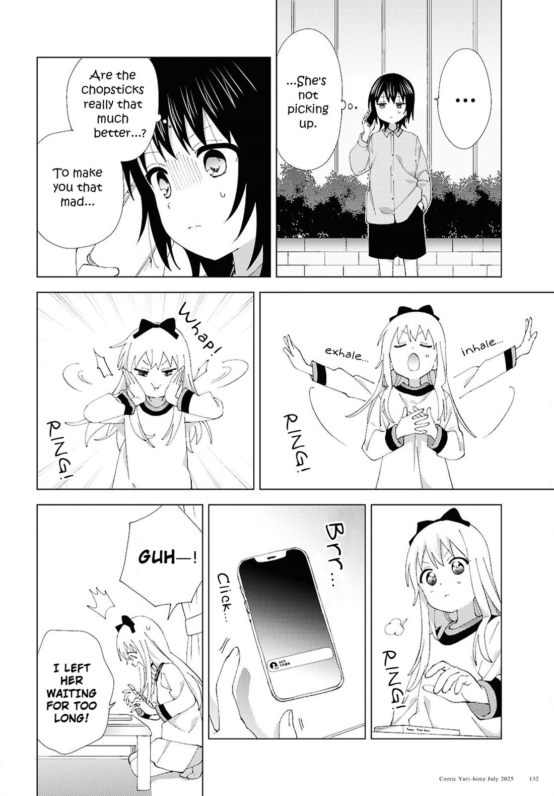 Yuru Yuri Chapter 222 page 8 - Chapter 222: An Argument, Pasta, and Chopsticks