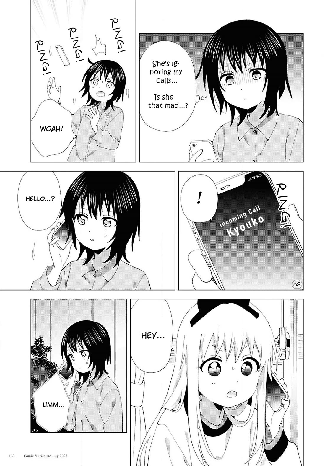 Yuru Yuri Chapter 222 page 9 - Chapter 222: An Argument, Pasta, and Chopsticks
