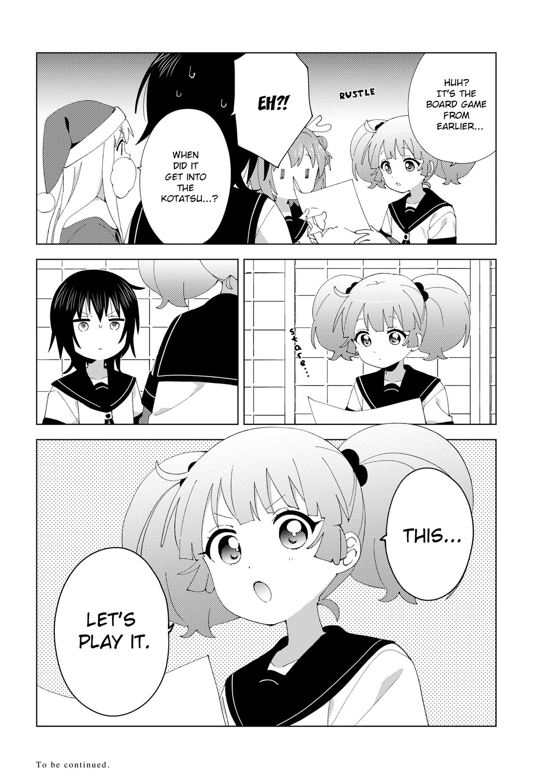 Yuru Yuri Chapter 229 page 12 - Chapter 229: Kotatsu and Santa Claus