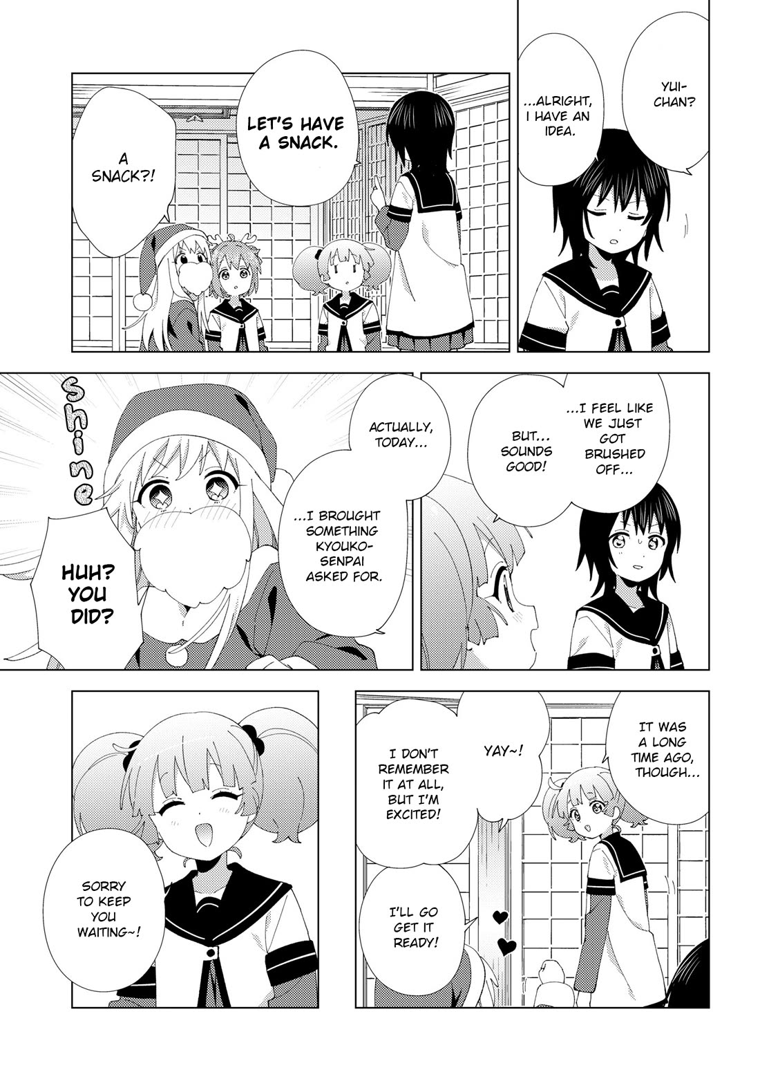 Yuru Yuri Chapter 229 page 7 - Chapter 229: Kotatsu and Santa Claus