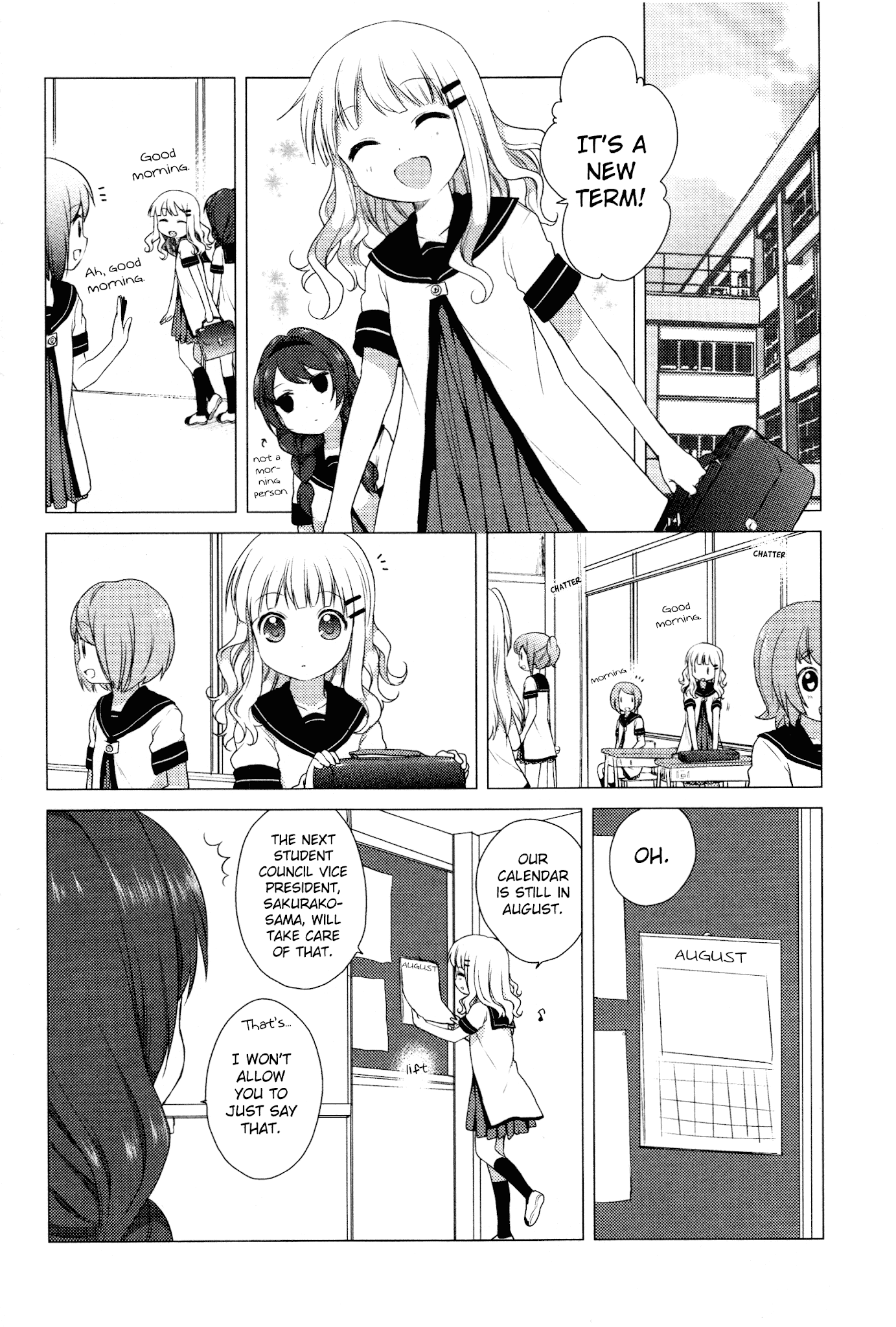 Yuru Yuri Chapter 23 page 2 - Chapter 23: We've Decided How to Manage Our Timeline