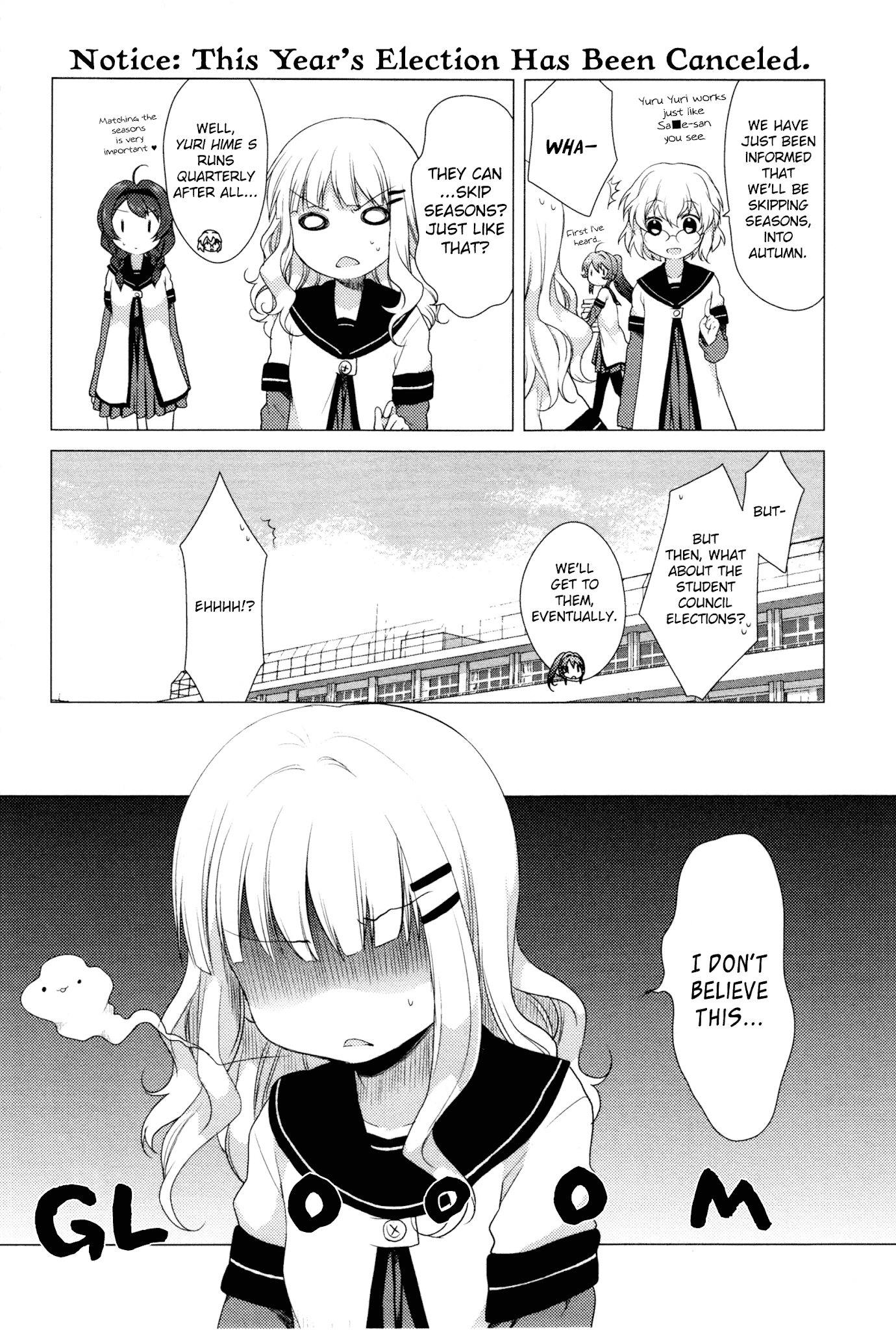 Yuru Yuri Chapter 23 page 4 - Chapter 23: We've Decided How to Manage Our Timeline