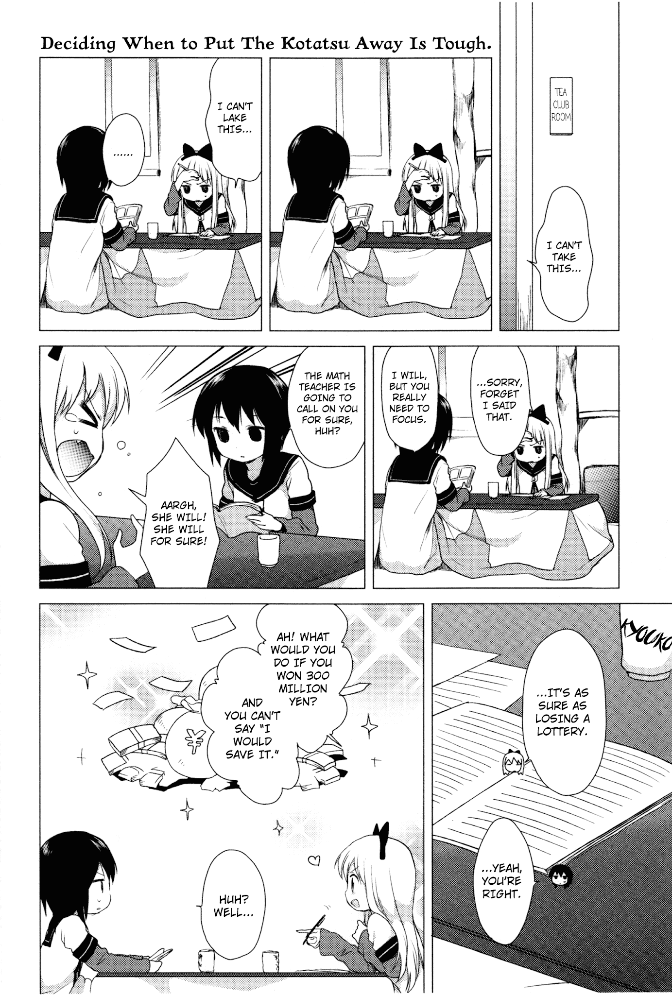 Yuru Yuri Chapter 23 page 6 - Chapter 23: We've Decided How to Manage Our Timeline