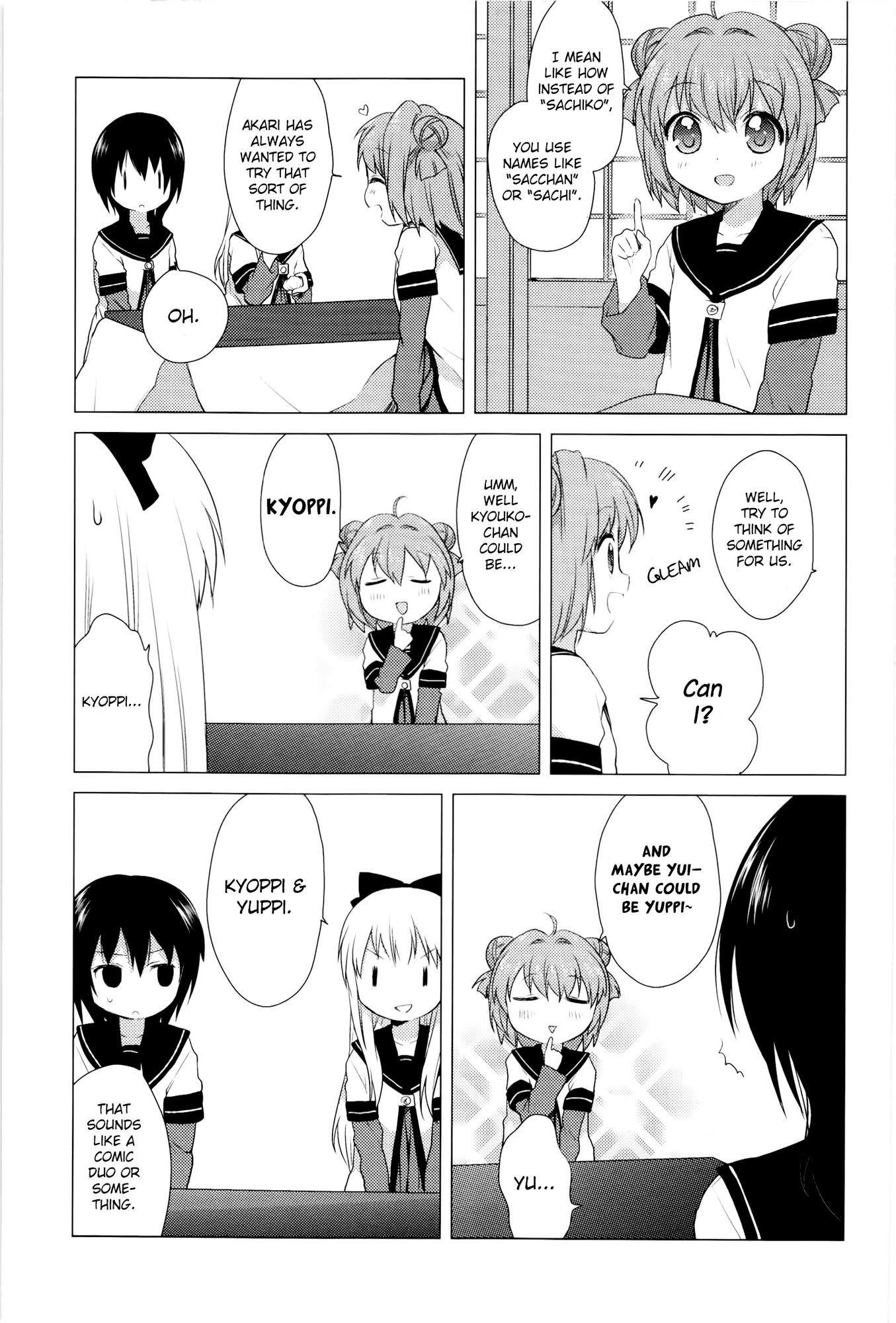 Yuru Yuri Chapter 25 page 5 - Chapter 25: Let's Give Each Other Nicknames