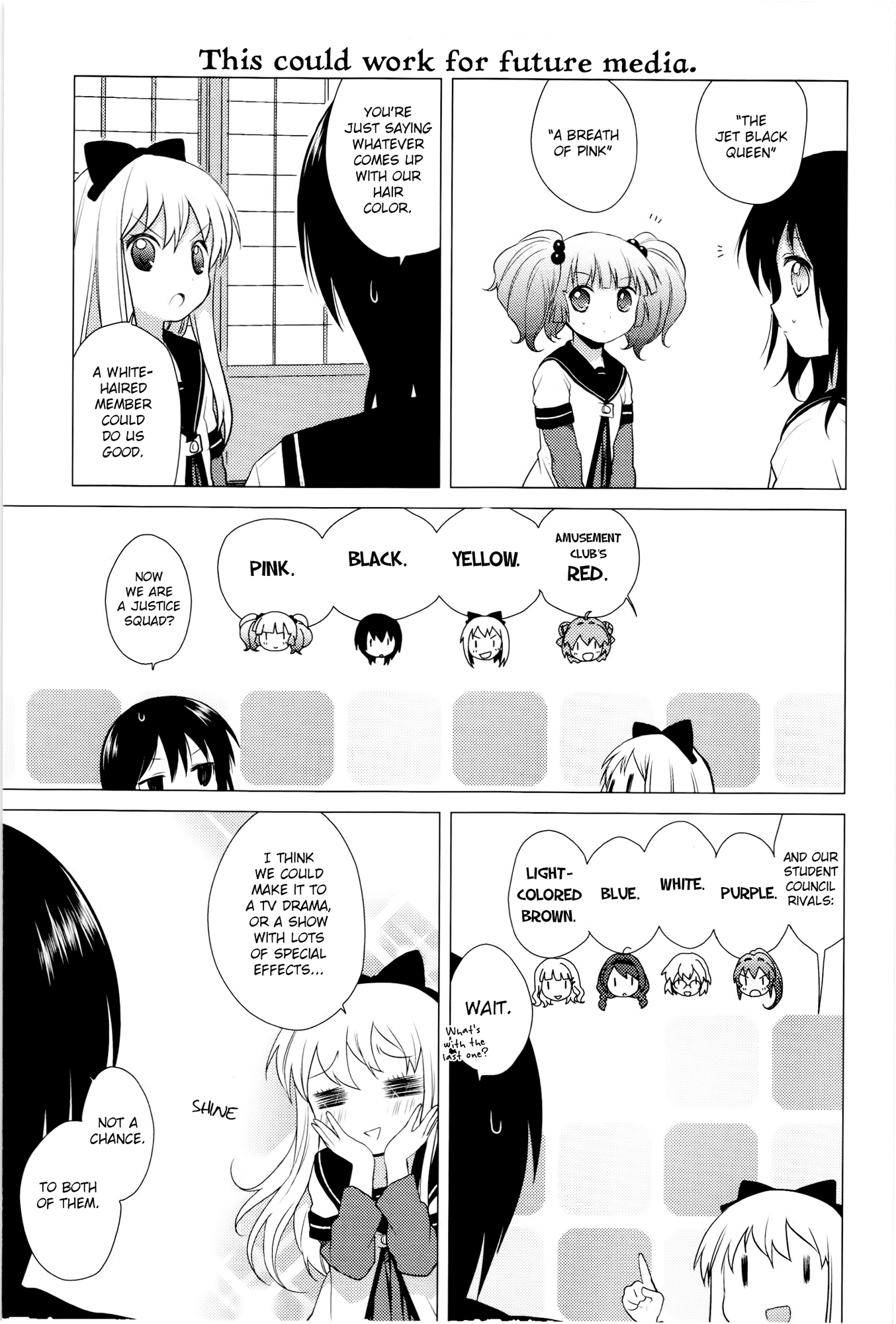 Yuru Yuri Chapter 25 page 9 - Chapter 25: Let's Give Each Other Nicknames