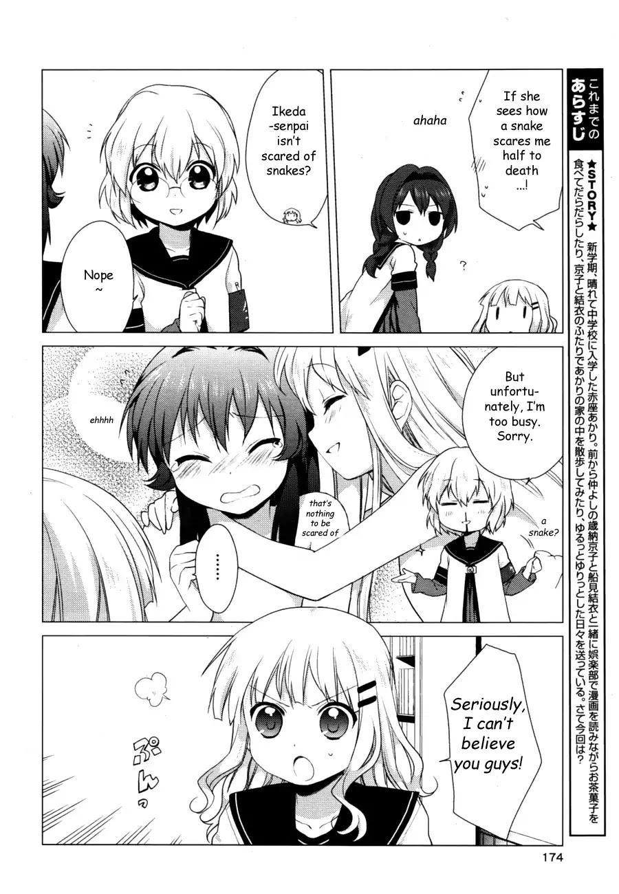 Yuru Yuri Chapter 28 page 6 - Chapter 28: Hey, Yellow Snake, Don't Come Any Closer!!