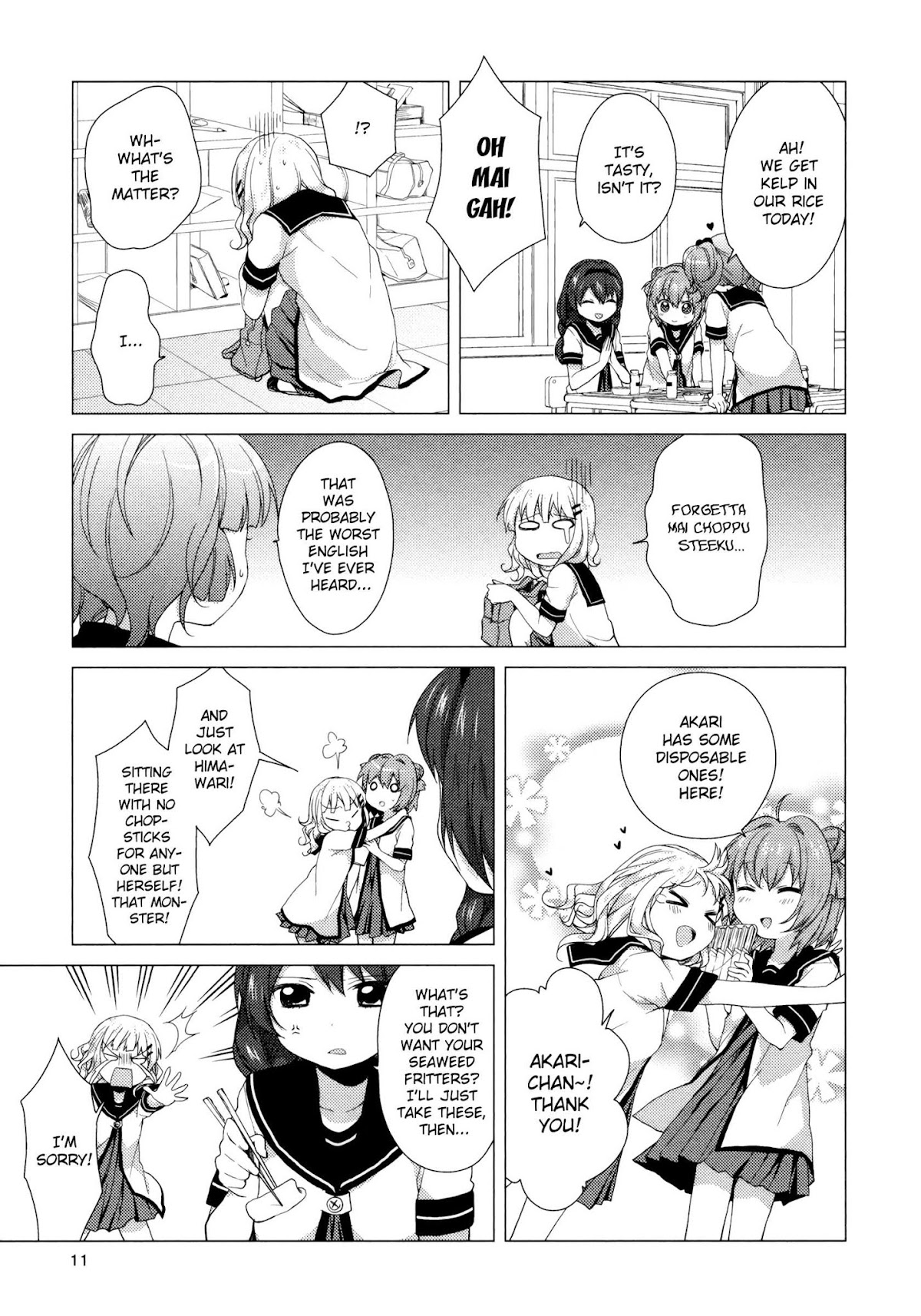 Yuru Yuri Chapter 33 page 3 - Chapter 33: School Lunch!!