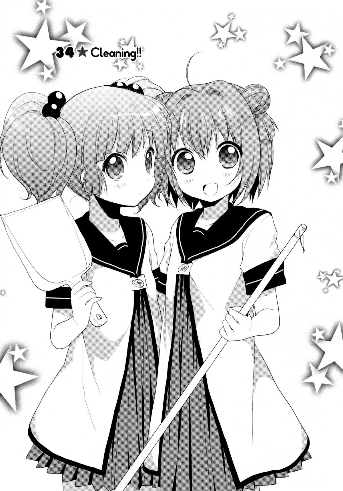 Yuru Yuri Chapter 34 page 1 - Chapter 34: Cleaning!!