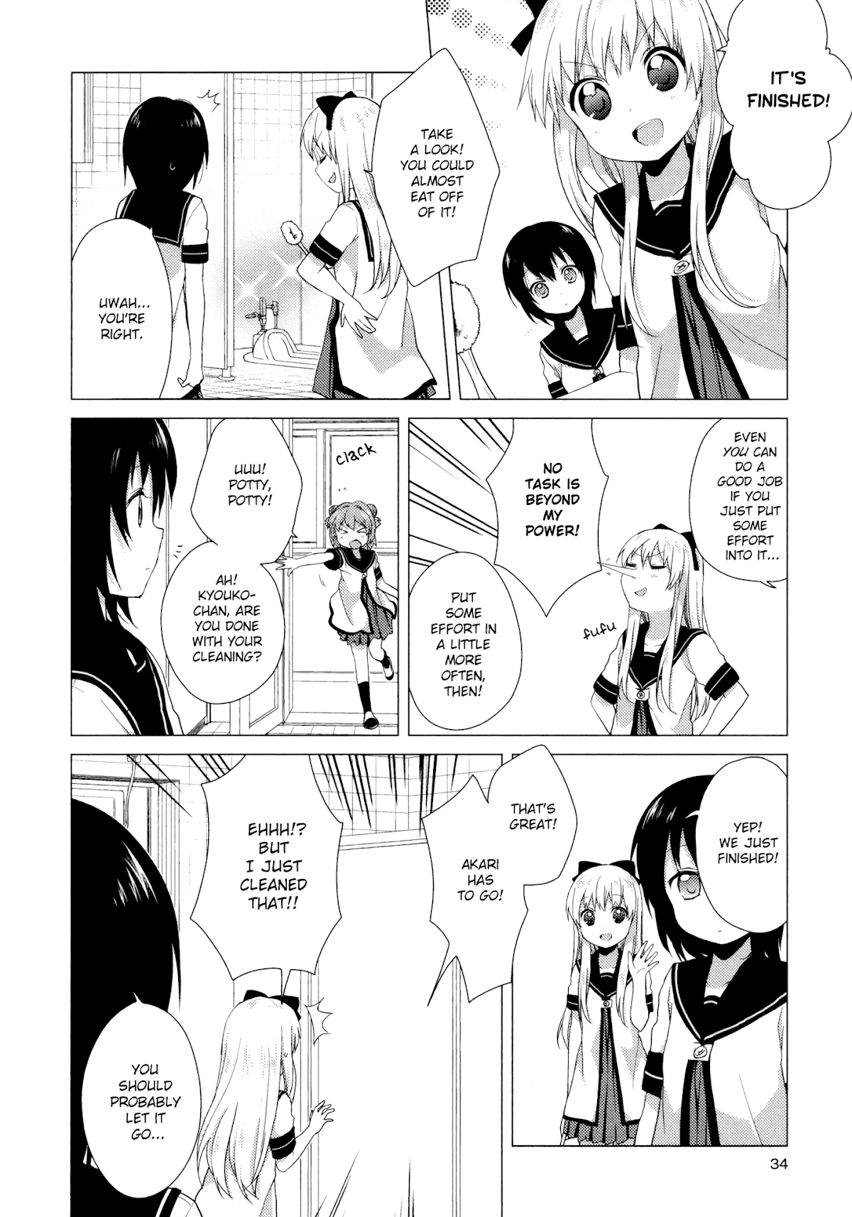 Yuru Yuri Chapter 34 page 12 - Chapter 34: Cleaning!!
