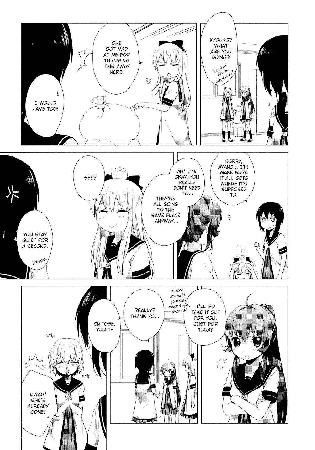Yuru Yuri Chapter 34 page 7 - Chapter 34: Cleaning!!