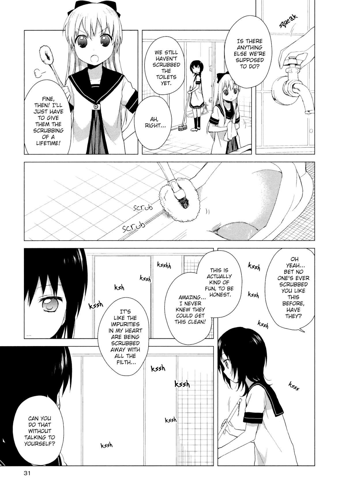Yuru Yuri Chapter 34 page 9 - Chapter 34: Cleaning!!