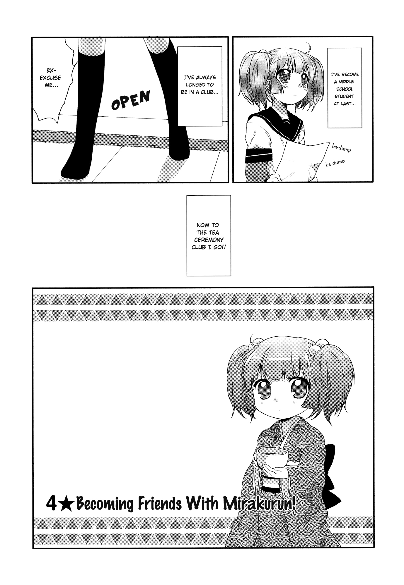 Yuru Yuri Chapter 4 page 1 - Chapter 4: Becoming Friends With Mirakurun!