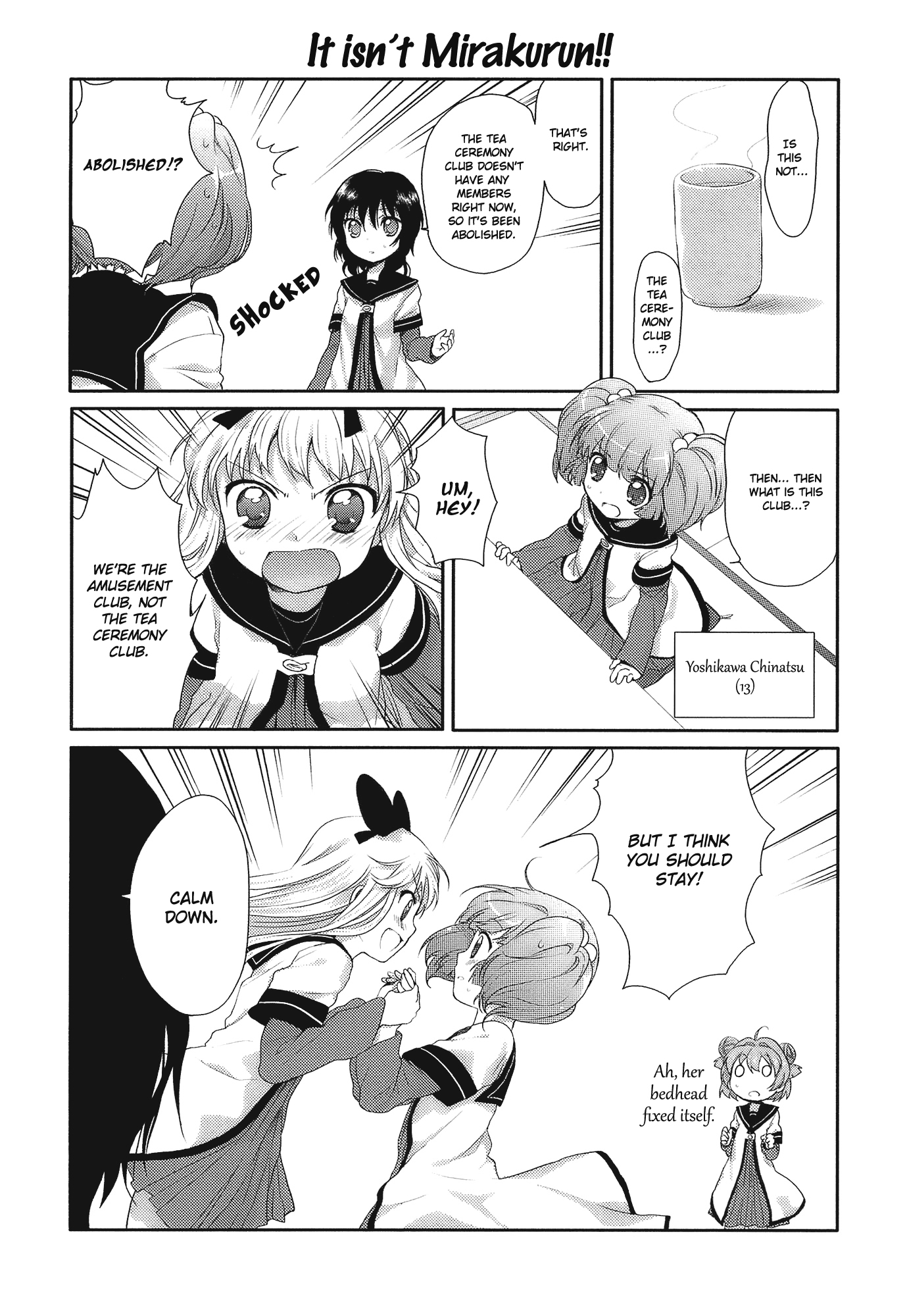 Yuru Yuri Chapter 4 page 2 - Chapter 4: Becoming Friends With Mirakurun!