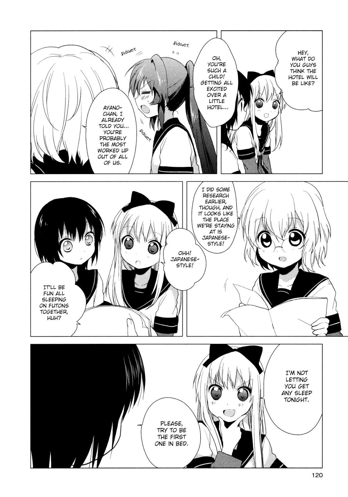 Yuru Yuri Chapter 40 page 14 - Chapter 40: Class Outing, Autumn 2010