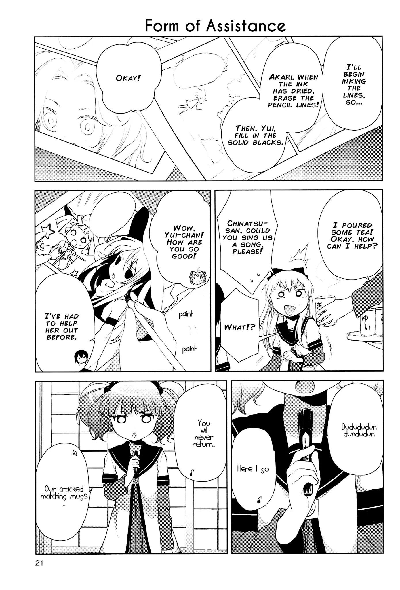 Yuru Yuri Chapter 45 page 3 - Chapter 45: Working With An Acclaimed Artist
