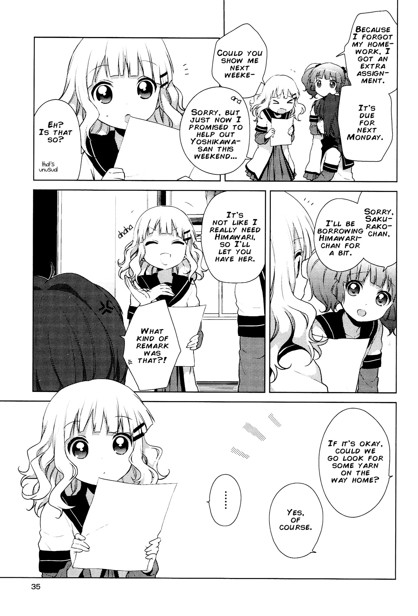 Yuru Yuri Chapter 46 page 3 - Chapter 46: I'm NOT Feeling Lonely!!